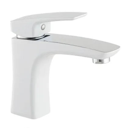 Змішувач для умивальника Mixxus Premium Patrick 001 гайка (White) (MI5853)