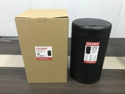 Відро для сміття сенсорне кругле KOER TC-020512-05 12 л (колір чорний) (KR5937) — Photo 1