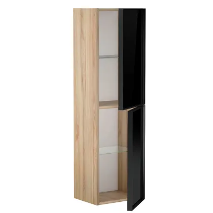 JOLLY пенал підвісний 138*40*34см, Oak+black — Photo 3