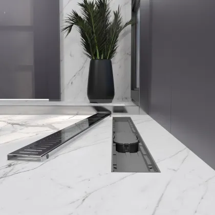 Трап лінійний AQUA 70cм та решіткою Line — Photo 2