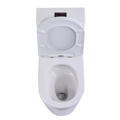 Унітаз-моноблок підлоговий Qtap Swan Ultra Quiet безобідковий з сидінням Soft-close WHITE QT16226080AW — Photo 6