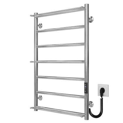 Рушникосушарка електрична Ladder П7 500х800 Deffi нержавіюча сталь (Хром, JD03, Праве підключення) — Photo 1