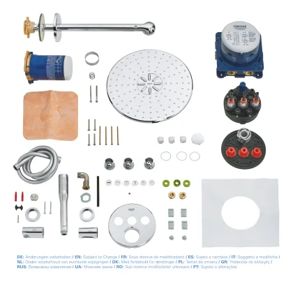 Душова система прихованого монтажу з термостатом Grohe Grohtherm SmartControl (34705000) — Photo 3