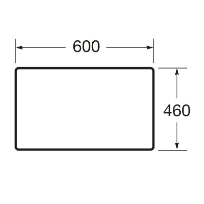 VICTORIA BASIC MODULAR стільниця 59см, колір білий — Photo 1