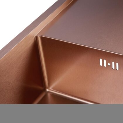 Кухонне миття Qtap D7844BR 3.0/1.2 мм Bronze (QTD7844BRPVD12) — Photo 5