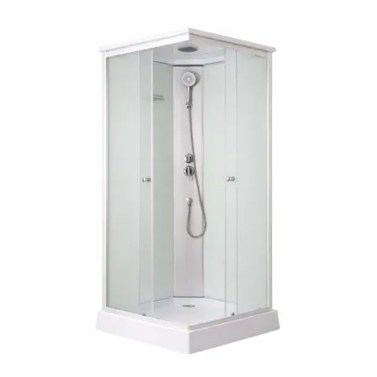 Душовий бокс Lidz Kubis SB90x90.SAT.LOW.FR, скло Frost 4 мм — Photo 2