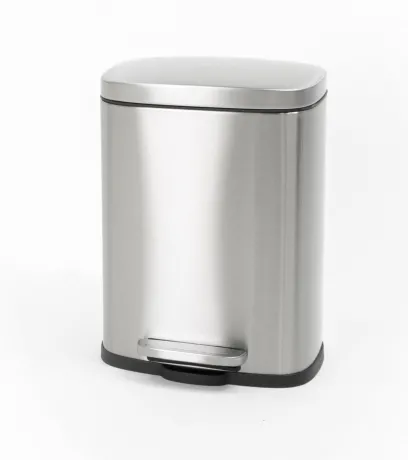 Відро для сміття з плавним закриттям прямокутне Mixxus Bevel-TC0105 SS Color 5л колір наржавійка (MI7086) — Photo 6