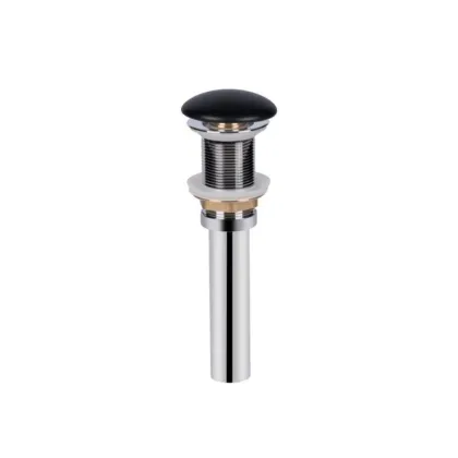 Комплект Qtap Tern: Раковина накладна прамокутна 475х370х140 мм Matt Black + Донний клапан PU03 — Photo 5