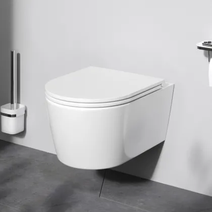 Підвісний унітаз 49 см FlashClean з сидінням мікроліфт AM.PM C8F1700SC Func