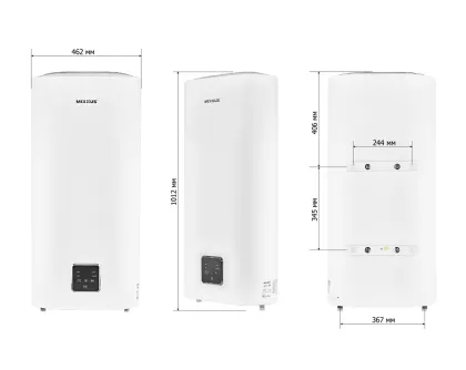 Водонагрівач "Плоский" MIXXUS EWH-09050 FLAT WET накопичувальний 50 л, мокрий тен 2 kW (WH0594) — Photo 1