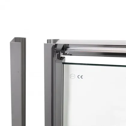 Душові двері в нішу Qtap Gemini CRM209.C6 90х190 см, скло Clear 6 мм, покриття CalcLess — Photo 3
