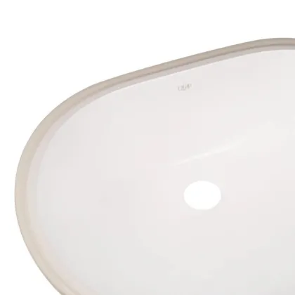 Комплект Qtap Stork: Раковина врізна овальна 560x395x195 мм White + Донний клапан PU02O — Photo 4