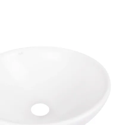 Комплект Qtap Owl: Раковина накладна кругла 400х400х155 мм White + Донний клапан PU02 — Photo 3