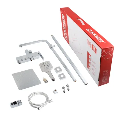 Душова колона зі змішувачем KOER KB-56039-01, 3 функції (Колір хром) (KR5995) — Photo 7