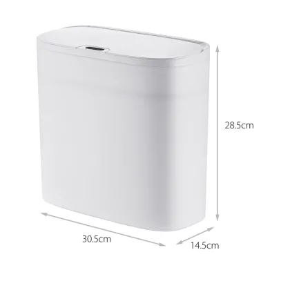 Відро для сміття сенсорне прямокутне Mixxus Wave-TC0414 White 14 л (колір білий) (MI8405) — Photo 17