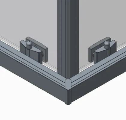 Душова кабіна без піддону Koer SR SC10-90x90x195-TR-12 прозоре скло Easy Clean 6мм, матове золото (KR5943) — Photo 31