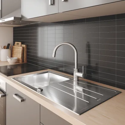 Змішувач для кухні з висувним виливом Grohe Eurostyle Cosmopolitan (31126004) — Photo 1