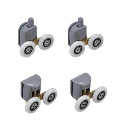 Комплект роликів для кабіни Mixxus Rollers SCP04-2x2 Graphite подвійний 2 вер.+2 ниж.(сірий) (MI8164)