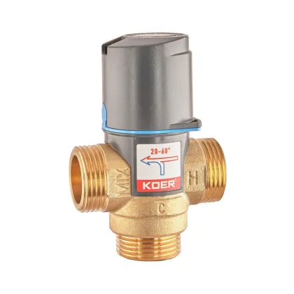 Клапан змішувальний термостатичний Koer KR.1268 - 1'' 20*C-60*C (KR5845) — Photo 1