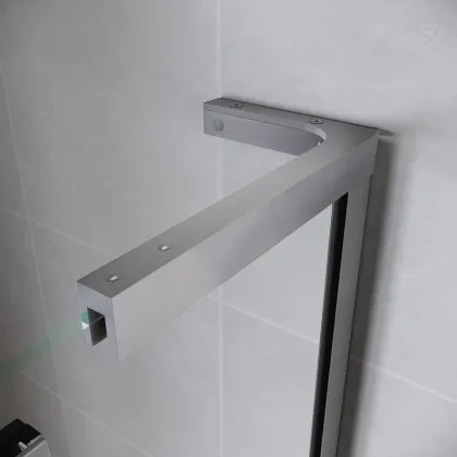 Двері у нішу Walk-In розсувні Koer SR SD07-120x200-L-TR-01 прозоре скло Easy Clean 8мм Хром (KR5686) — Photo 5