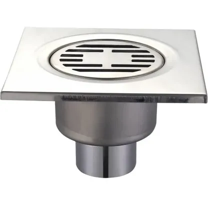 Душовий трап із нержавіючої сталі SUS304 Mixxus Drain-03-15x15-180 (пряме відведення) (MI3422)