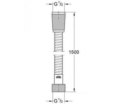 Grohe Душовий шланг металевий, 1500 мм — Photo 1