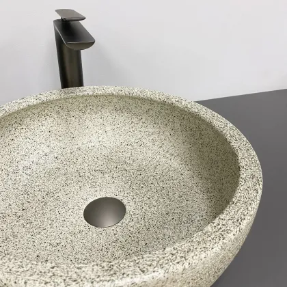 Умивальник (раковина) VBI CORRIDONIA BEIGE STONE MATT накладний — Photo 4