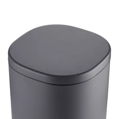 Відро для сміття з плавним закриттям овальне Mixxus Premium Olivary-TC0105 Graphite 5 л колір графіт (MI7063) — Photo 5