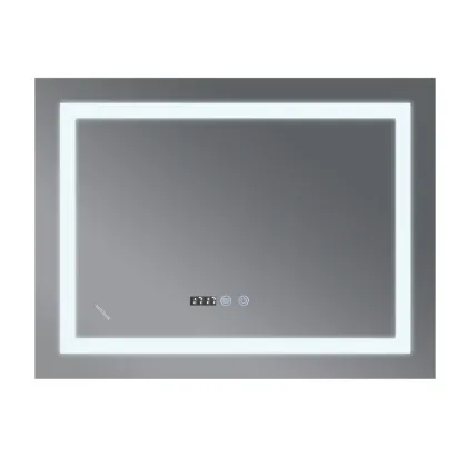 Дзеркало Mixxus WARM MR02-100x70 з Led Touch, Anti-fog, димером, регулятором яскравості, годинником (MI6002) — Photo 2