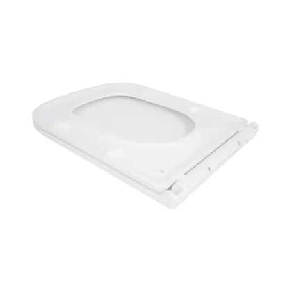 Сидіння для унітазу Qtap (Gemini 490) 428x344x37,5 мм, White, з мікроліфтом, Slim Duroplast, Quick Release QTSC179W49385 — Photo 3