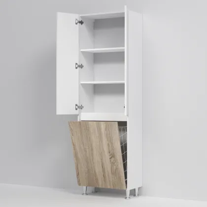 Шафа-пенал на підлогу з кошиком, 60см AM.PM M91CRX0606WF38 GEM S — Photo 4