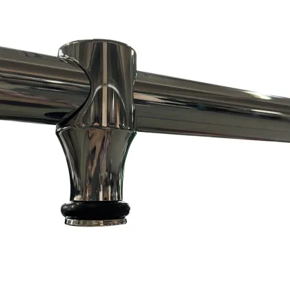 Двері в нішу Koer SR SD06-140x220-TR-01 прозоре скло Easy Clean 8мм, хром (KR5368) — Photo 8