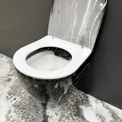 Підвісний унітаз VBI VULCANO BLACK ONYX — Photo 3