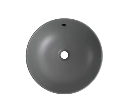 Раковина накладна Mixxus Premium TOPPER-0201 GRAY 410x410x165mm з переливом (MP6649) — Photo 6