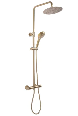 Душовий гарнітур REA VINCENT BRUSHED GOLD матове золото з термостатом — Photo 1