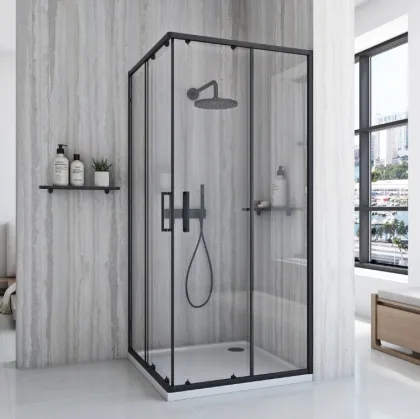 Душова кабіна REA CITY 90х90 BLACK — Photo 1