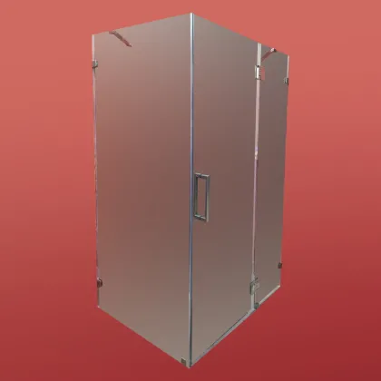Бічна стінка до кабіни Koer SR SW04-90x200-TR-07 прозоре скло Easy Clean 10мм, графіт (KR5391) — Photo 14