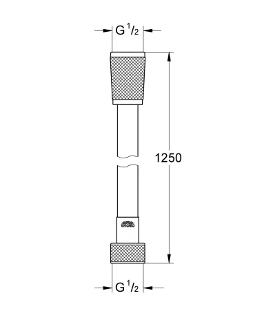 Душовий шланг 1250 Grohe Silverflex (28362000) — Photo 2