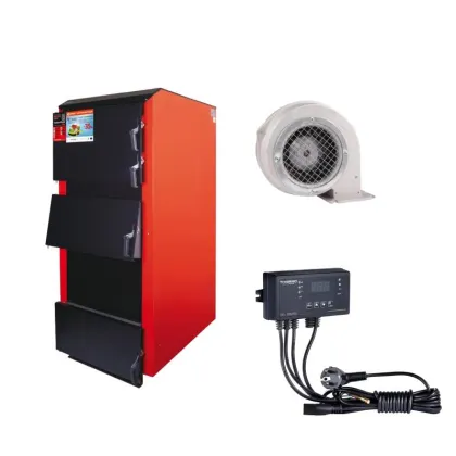 Thermo Alliance Vulcan Plus V 3.0 Котел твердопаливний сталевий VPSFW 100 + Вентилятор котла від 60 до 70 кВт, "KG" + "ТА24n" Контролер для котла