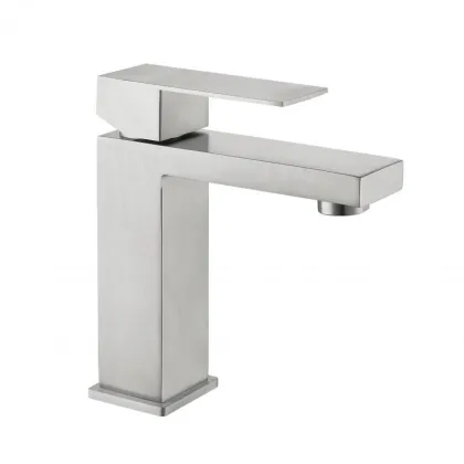 Змішувач для раковини низький Lidz Helix 001F (k35) LDHEL001FNKS49178 Nickel