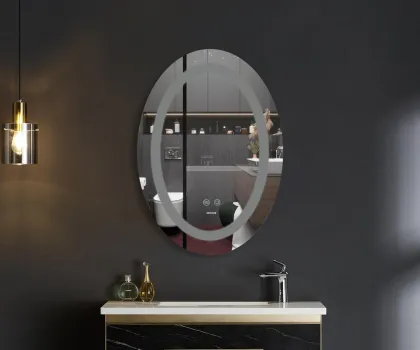 Дзеркало Mixxus PLAIN MV03-50x70 з Led Touch, Anti-fog, димером, регулятором яскравості (MI6664) — Photo 2