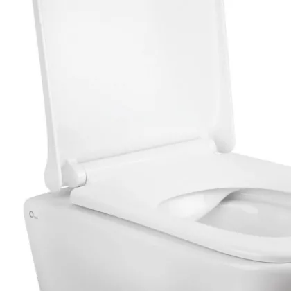 Набір Qtap інсталяція 3 в 1 Nest QT0133M425 з панеллю змиву квадратною QT0111M06029SAT + унітаз з сидінням Tern QT1733052ERW — Photo 2