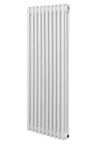 Вертикальний дизайнерський радіатор опалення ARTTIDESIGN Bari III 10/1200/470/50 білий матовий