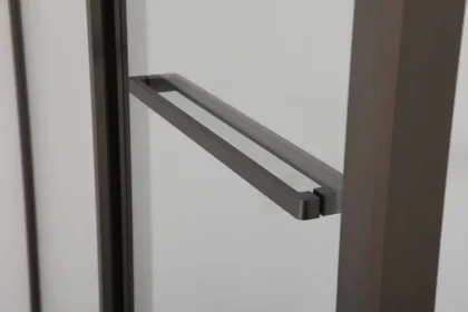 CRUZE душова кабіна 90*90*200см, тип дверей COME IN, профіль metal gun, прозоре скло — Photo 4