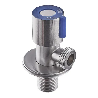 Кран для підключення сантехприладів Mixxus VAL-01-1/2x1/2 з нерж.ст. SUS304 (синій) (MI6117) — Photo 2
