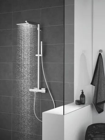 Душова система з термостатом для душа Grohe Euphoria Cube System (26087000) — Photo 1