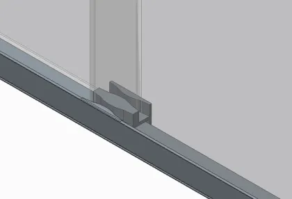 Двері в нішу Koer SR SD03-140x200-TR-01 прозоре скло Easy Clean 8мм, хром (KR5385) — Photo 4