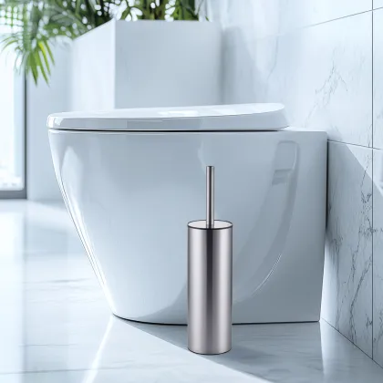 Йоржик для унітазу підлоговий Mixxus Premium Ellipse-TB0201 SS Color колір нержавійка (MI7067) — Photo 1