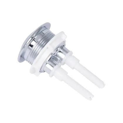 Комплект арматури: MIXXUS BUTTON-1807-1/2" СПУСКНА 2-х кнопочна + НАПОВНЮВАЛЬНА з НИЖНІМ підведенням, пластикове різьблення 1/2" (MI8476) — Photo 1