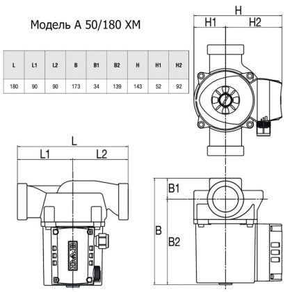 Насос циркуляційний DAB A 50/180 XM — Photo 1